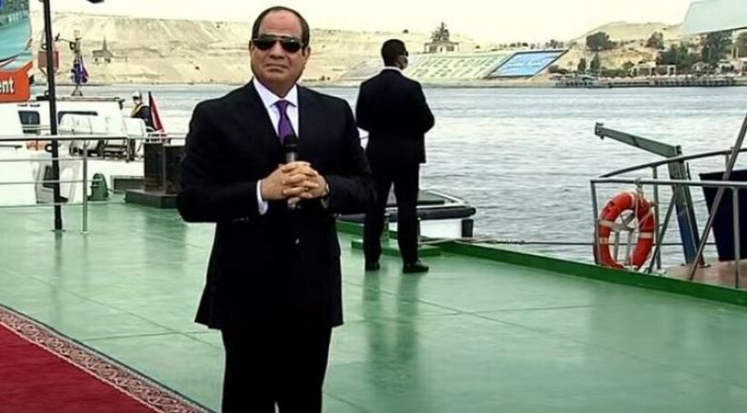 السيسي من قناة السويس: المساس بمياه مصر خط أحمر