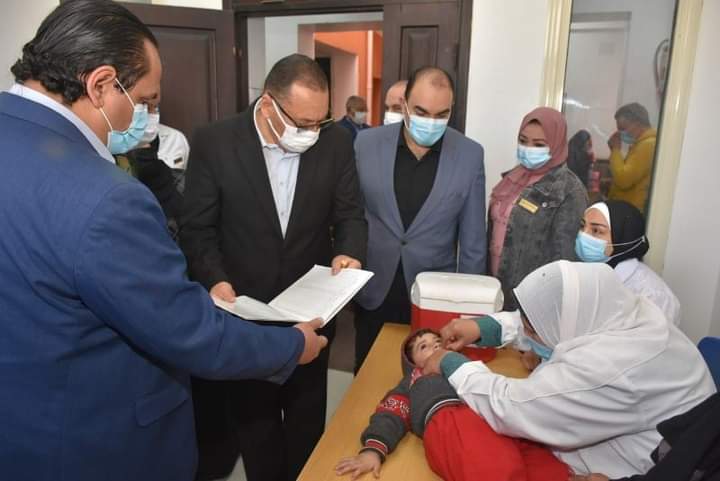إنطلاق فاعليات الحملة القومية الثانية للتطعيم ضد مرض شلل الأطفال بالشرقية