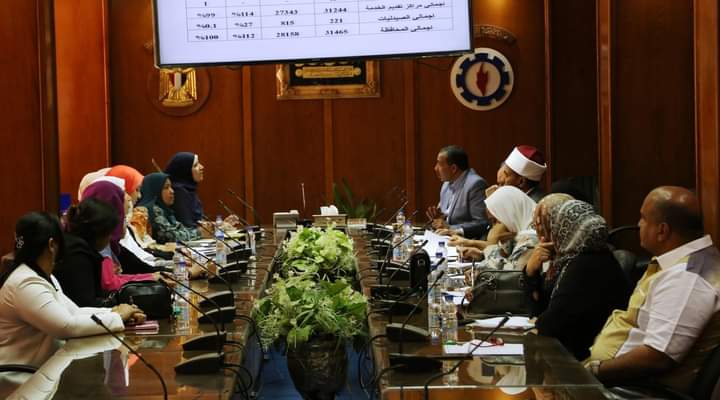 اجتماع اللجنة التنسيقية للمجلس القومي للسكان بالسويس