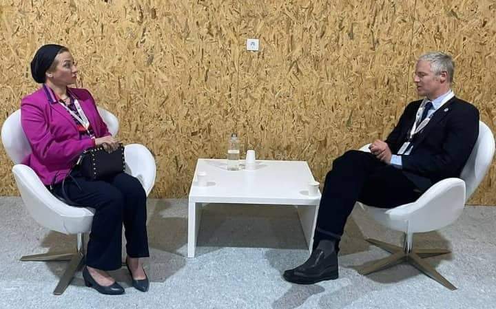 وزيرة البيئة: نتطلع لتعاون مثمر مع الجانب البريطانى فيما يخص مبادرة الزراعة والتكيف