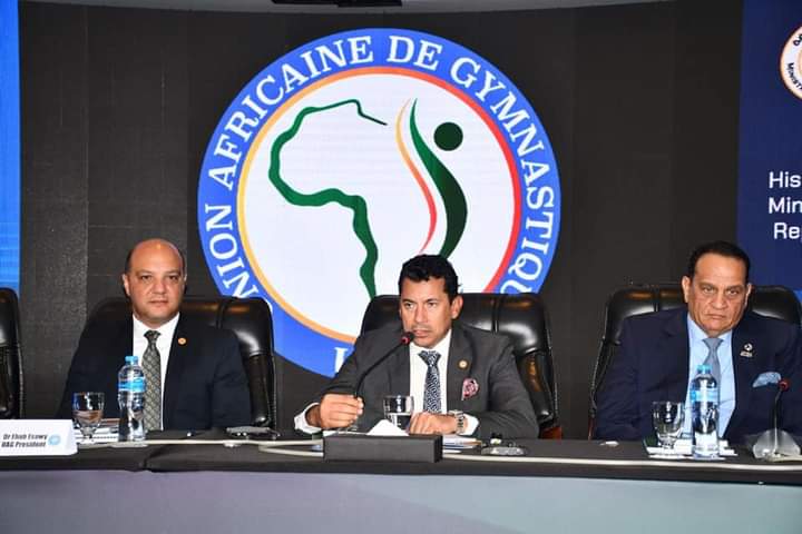 وزير الرياضة ورئيس الإتحاد الإفريقي يفتتحان كونجرس القارة الأفريقية للجمباز