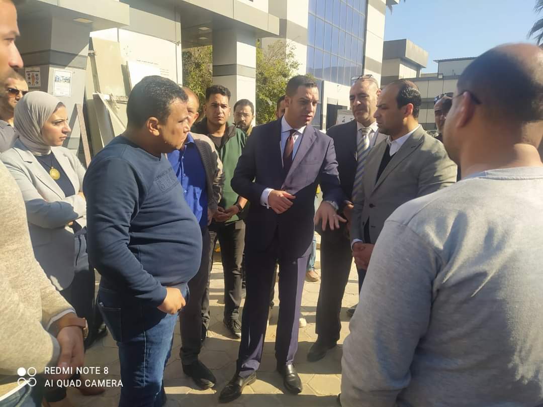 نائب محافظ بورسعيد يتفقد أعمال التطوير الجارية بالمحافظة