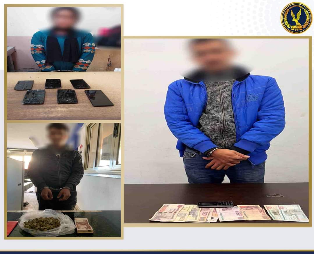 أمن المنافذ يضبط 3 اشخاص بحوزتهم مواد مخدره بالاسماعيلية وبورسعيد