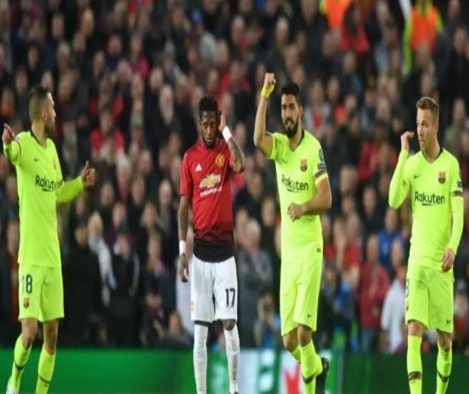 مانشستر يونايتد يواجه برشلونه في نهائي مبكر من الدوري الاوروبي غداً