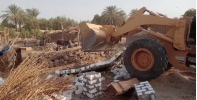 إزالة ثلاث حالات بناء بدون ترخيص بالإسماعلية