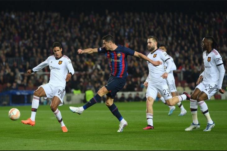 تعادل مثير يحسم قمة مانشستر يونايتد وبرشلونه بالدوري الأوروبي