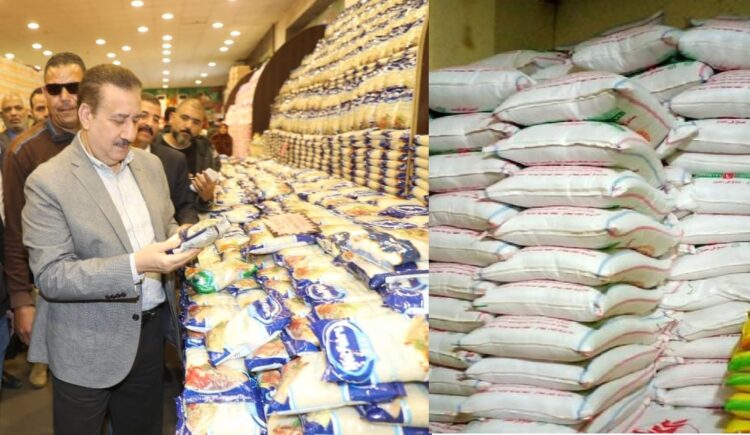 ضبط طن ونصف دقيق وأرز مجهول المصدر للبيع وتحرير 216 محضراً تمونياً بالمنوفية
