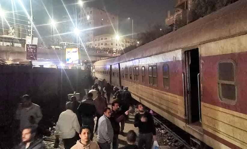 إصابة شخص إثر حادث تصادم قطار بسيارة ملاكي بالسويس 
