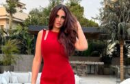 أنا أؤمن بالحب.. درة تستعرض جمالها بالأحمر