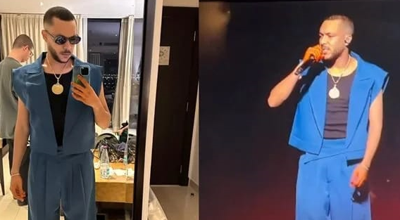 حنه على يده وإطلالة غربية لـ ويجز في الرياض