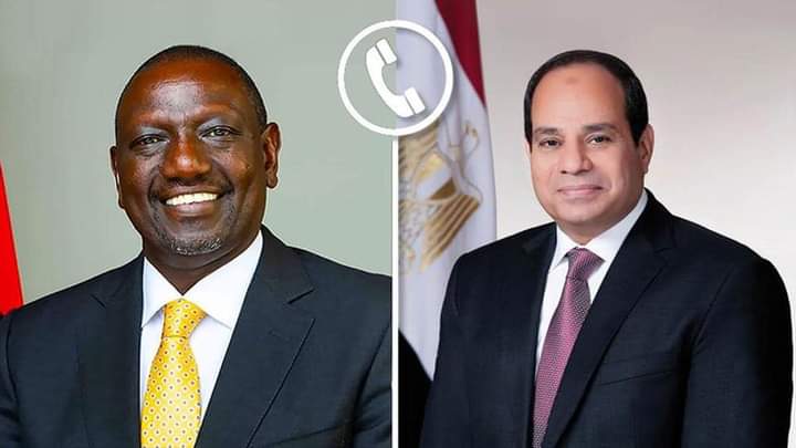 الرئيس السيسي يتلقى اتصالاً هاتفياً من الرئيس الكيني 
