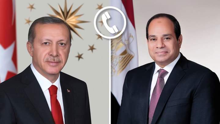 السيسي يتلقى اتصالاً هاتفياً من نظيرة التركي بشأن التصعيد بين الجانبين الفلسطيني والإسرائيلى