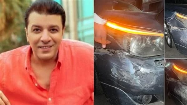 تحطم سيارة مصطفى كامل في حادث مروع.. تفاصيل