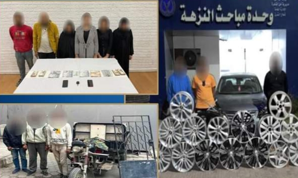 ضبط تشكيل عصابي بمزاولة نشاط إجرامي فى مجال سرقة بمدينة نصر