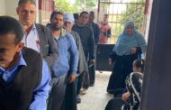 توافد المواطنين إلى مقر اللجان بمنطقة كفر زيدان منديل التابعة لمركز أبو حماد