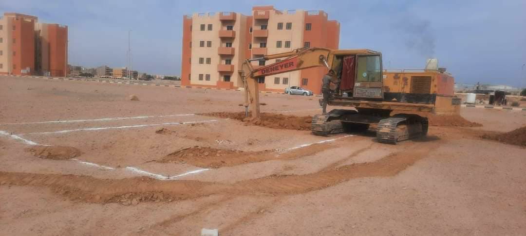 رئيس غارب يتابع مشروعات إنشاء مجمع خدمات بحي الروضة