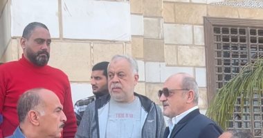 أشرف زكي وشريف عرفه في جنازة أحمد البدري.. تفاصيل