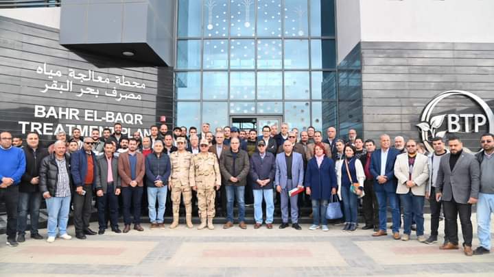 وزير الري يتفقد محطة بحر البقر لمعالجة مياه الصرف الزراعى بشمال سيناء
