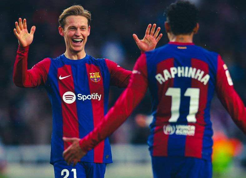 برشلونة يكتسح خيتافي برباعية نظيفة في الدوري