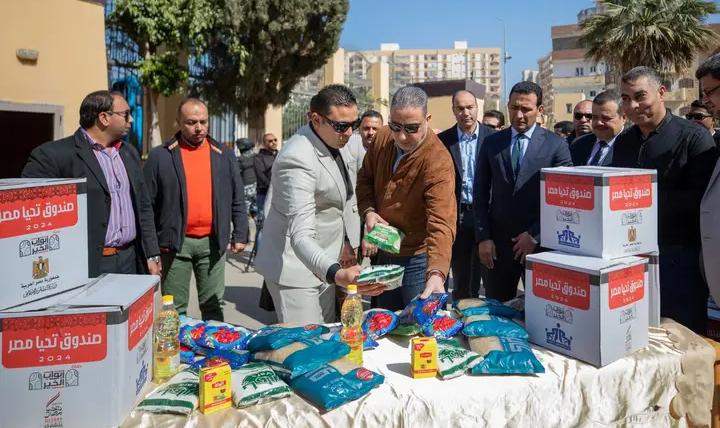 صندوق تحيا مصر يطلق المرحلة الثالثة من قوافل أبواب الخير محملة ب3287 طن مواد غذائية جافة