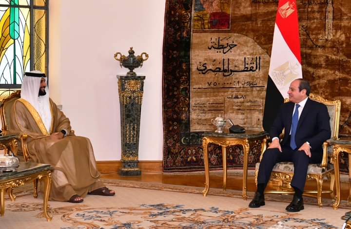 الرئيس السيسي يلتقي أمين عام مجلس الدفاع الأعلى بمملكة البحرين لمناقشة الأوضاع في غزة 