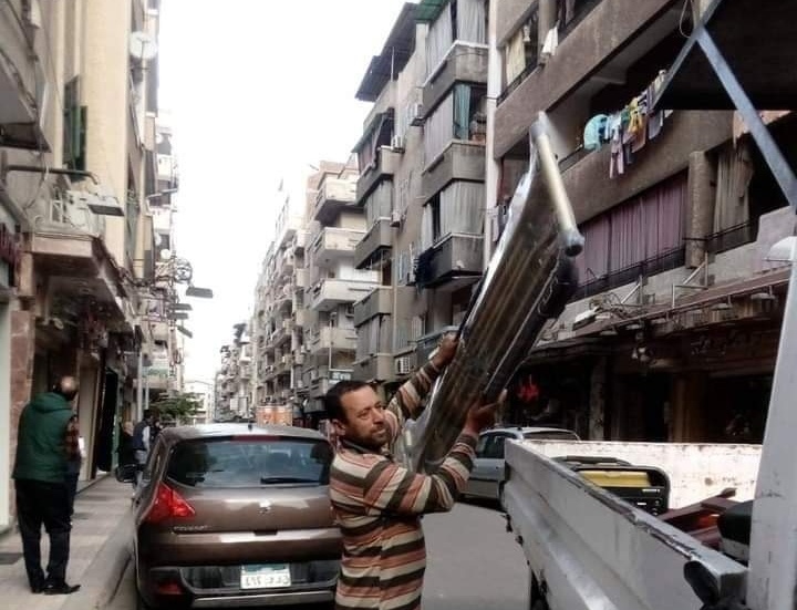 رفع 245 حالة إشغال طريق مخالف بنطاق 3 مراكز بمحافظة البحيرة