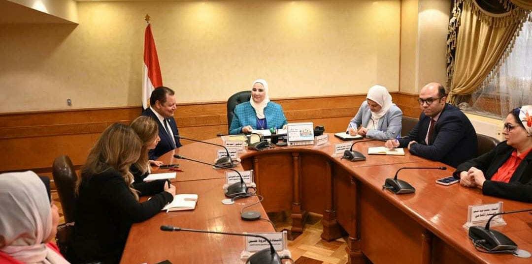 وزيرة التضامن تلتقي رئيس الهيئة العامة للاعتماد لتوقيع بروتوكول تعاون