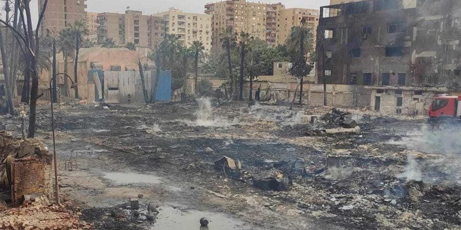 الأدلة الجنائية تكشف سبب تفحم ستوديو الأهرام