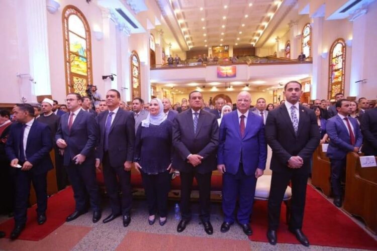 وزير شئون المجالس النيابية يشارك في احتفال الكنيسة الإنجيلية بعيد القيامة