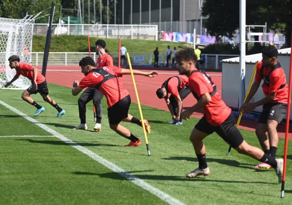 المنتخب الأولمبي يختتم استعداداته لمواجهة إسبانيا في أولمبياد باريس