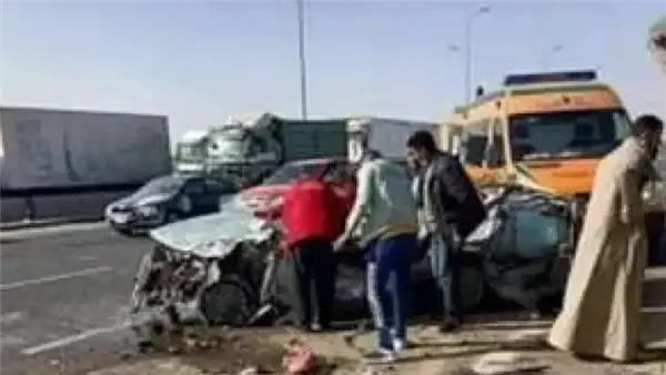 إصابة 3 أشقاء إثر وقوع حادث انقلاب في المنيا