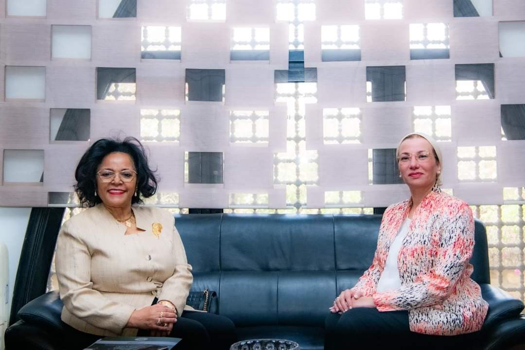 وزيرة البيئة تستقبل المديرة التنفيذية لوكالة الاتحاد الأفريقي لمناقشة خطوات التعاون