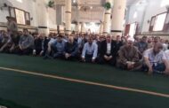 محافظ بنى سويف يشارك في تشييع جنازة رئيس هيئة مياه الشرب والصرف الصحي