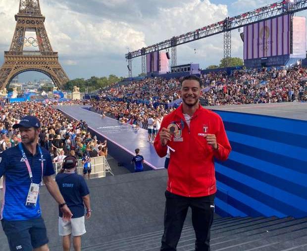 باريس تحتفل ببرونزية البطل المصري محمد السيد بحديقة الأبطال