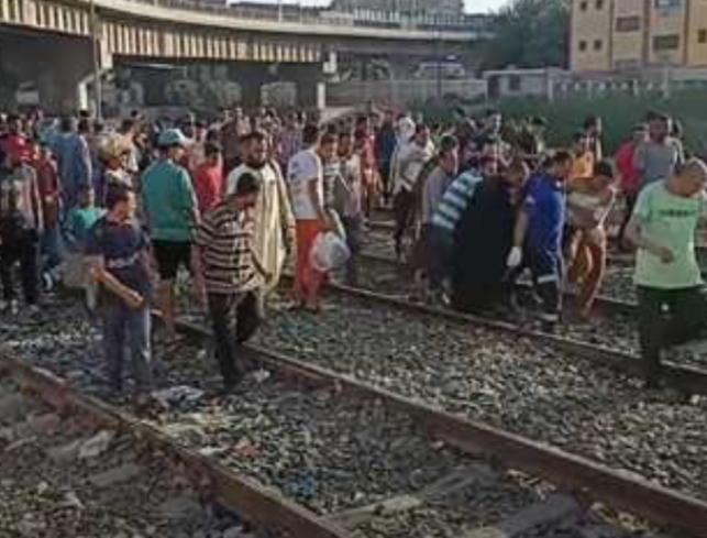 مصرع عامل إثر وقوع حادث تصادم قطار به في المنيا