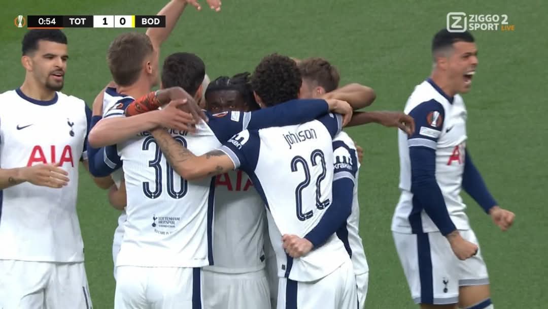 توتنهام يقسو على بودو غليمت في الشوط الأول بالدوري الاوروبي