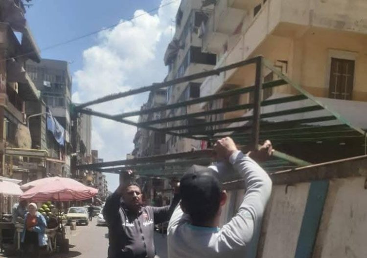 استمرار حملات حي المناخ لإزالة الإشغالات وتحسين المشهد الحضاري في بورسعيد