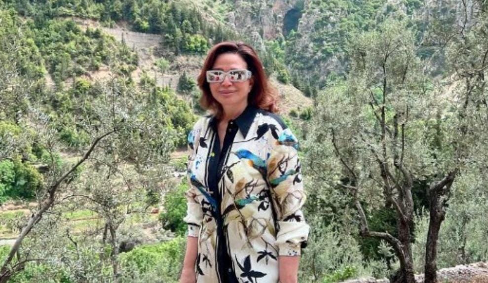 الفنانة إلهام شاهين تتألق في أجواء الطبيعة بـ لبنان