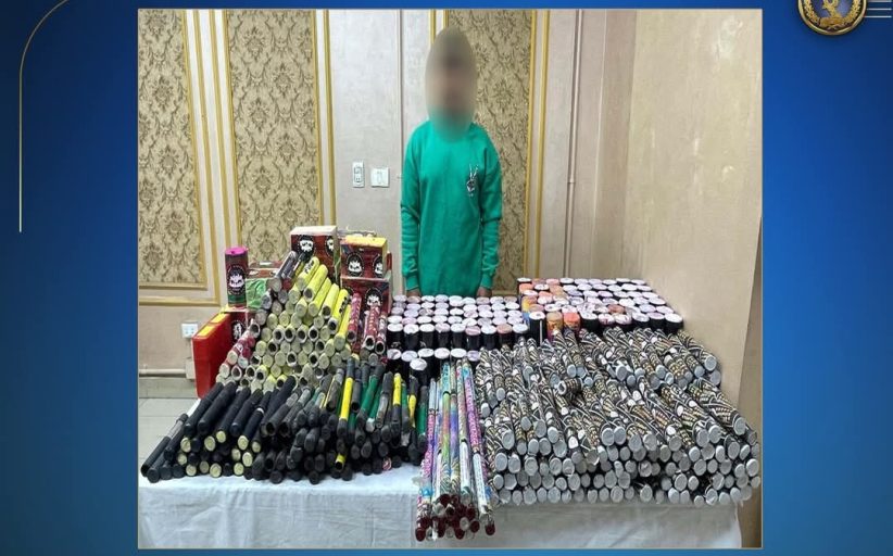 ضبط مليون قطعة ألعاب نارية داخل ورشة لتصنيع الألعاب النارية في الفيوم 
