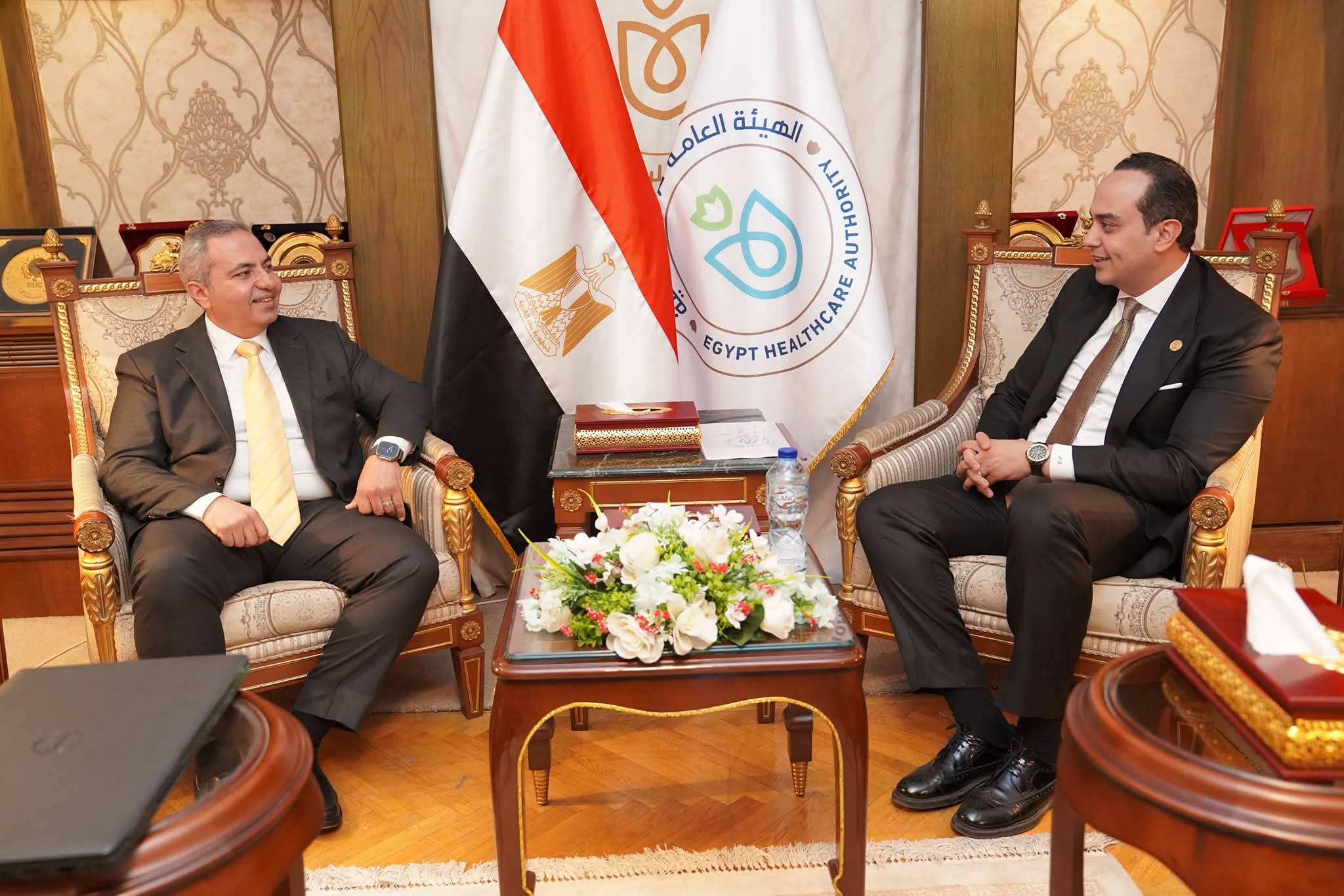رئيس هيئة الرعاية الصحية يلتقي المدير العام لشركة كونكتا ويبحثا سبل التعاون المشترك