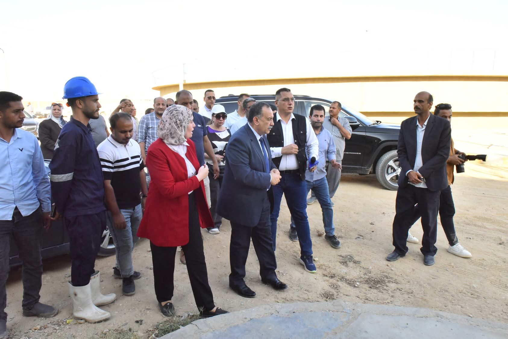 محافظ أسيوط يتفقد محطة معالجة المشايعة ضمن مشروع الصرف الصحي المتكامل بصدفا