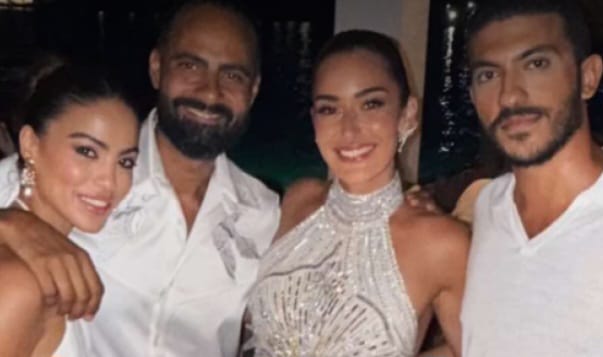 أمينة خليل تحتفل بزفافها في أجواء رومانسية بـ اليونان