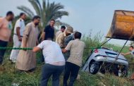 مصرع شخصين وإصابة آخر فى حادث انقلاب سيارة على الطريق الصحراوى بالمنيا