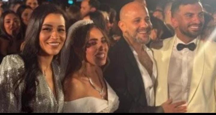 حفل زفاف منة عدلي القيعي ويوسف حشيش يجمع نجوم الفن
