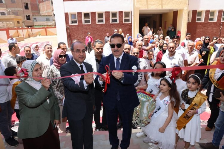 محافظ المنوفية يفتتح توسعات تعليمية جديدة ضمن احتفالات العيد القومي