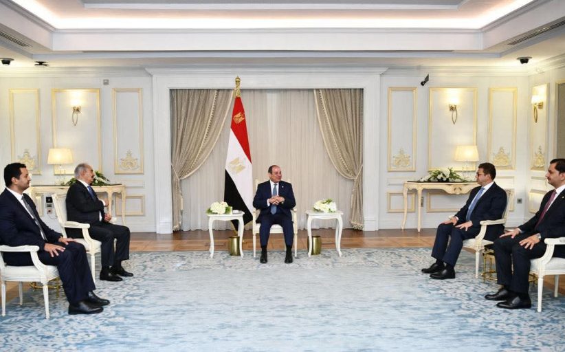 مباحثات هامة بين الرئيس السيسي وخالد حفتر بالعلمين الجديدة