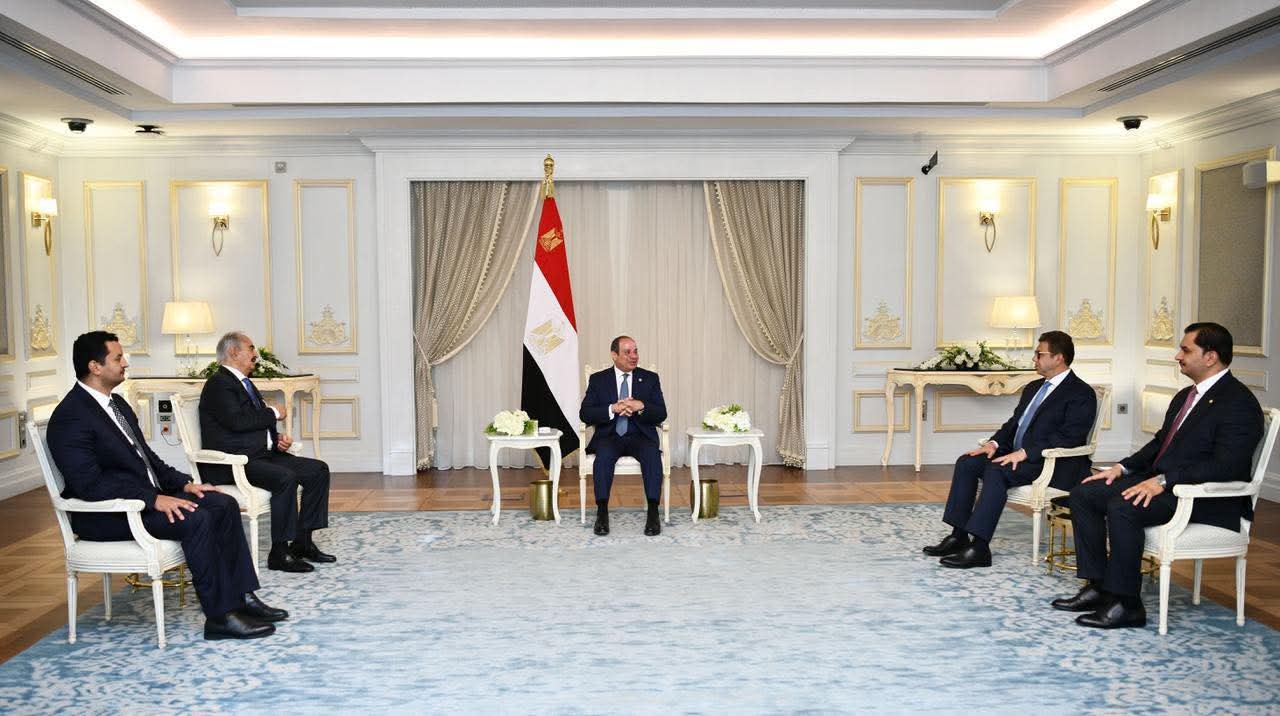 مباحثات هامة بين الرئيس السيسي وخالد حفتر بالعلمين الجديدة