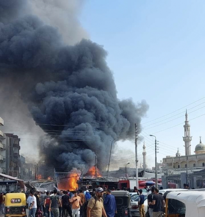 إصابة 3 مواطنين في حريق اندلع داخل محل تجاري بالمنوفية 