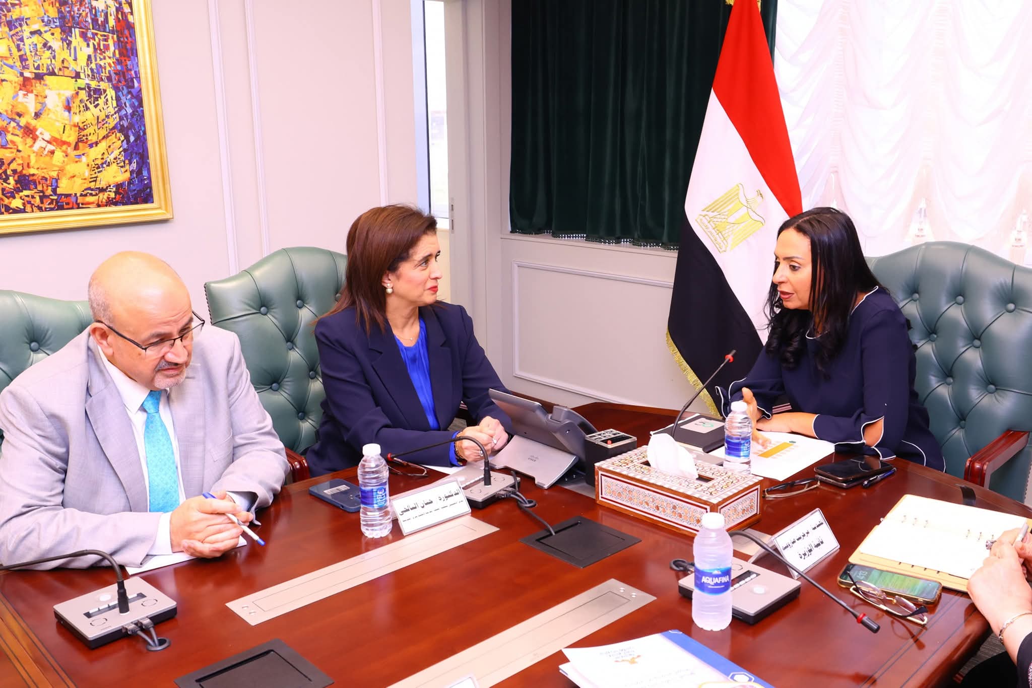 وزيرة التضامن والمدير الإقليمي تبحثان التعاون في مكافحة الإدمان وتعاطي المخدرات
