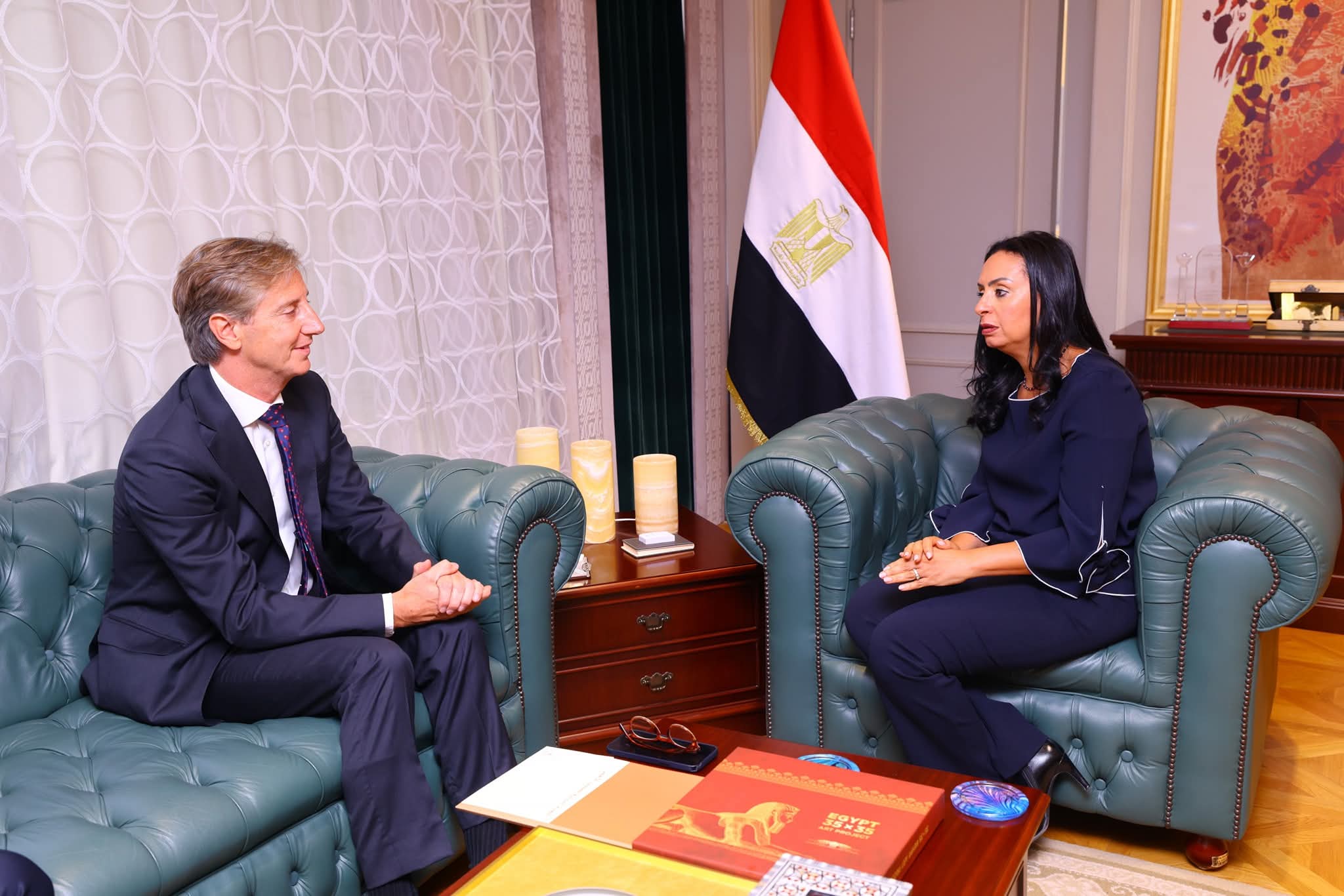 وزيرة التضامن تلتقي الممثل المقيم لبرنامج الأمم المتحدة الإنمائي في مصر